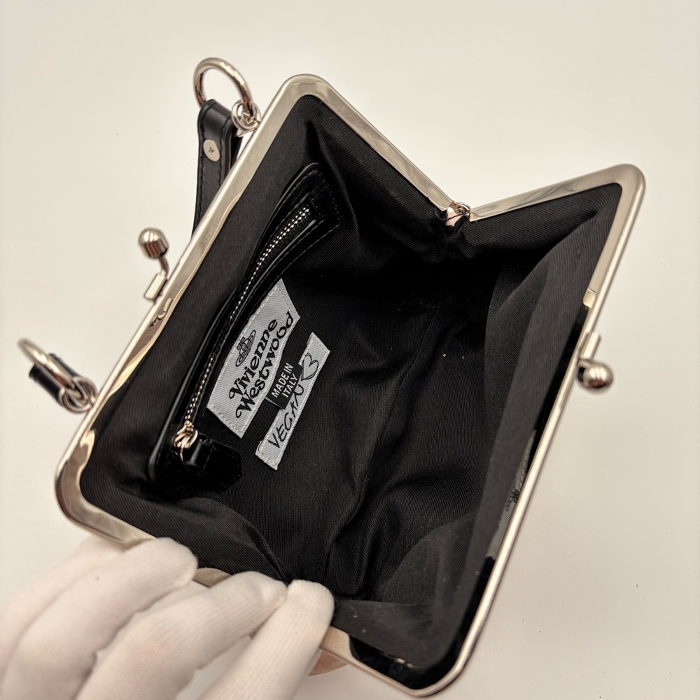 Vivienne Westwood Granny Bag Portrait Print Kiss Lock Clutch - Picture 6 of 7